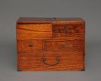 Naaidoos  (haribako) - Keyaki hout, Messing - Japan -, Antiek en Kunst