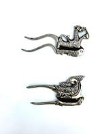 2 Scharen (notenkrakers) voor arecanoten - Zilver - India -, Antiek en Kunst