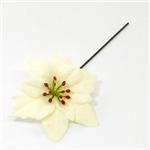 Kerstster Kerstroos WIT losse bloem Per stuk Kerstster WIT, Huis en Inrichting, Woonaccessoires | Kunstplanten en Kunstbloemen