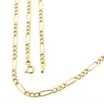 Gouden Figaro schakel ketting | 50,5 cm (heren ketting), Sieraden, Tassen en Uiterlijk, Kettingen, Ophalen of Verzenden, Gebruikt