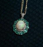 Zonder minimumprijs - Ketting met hanger 925 Zilver Opaal -, Sieraden, Tassen en Uiterlijk, Antieke sieraden