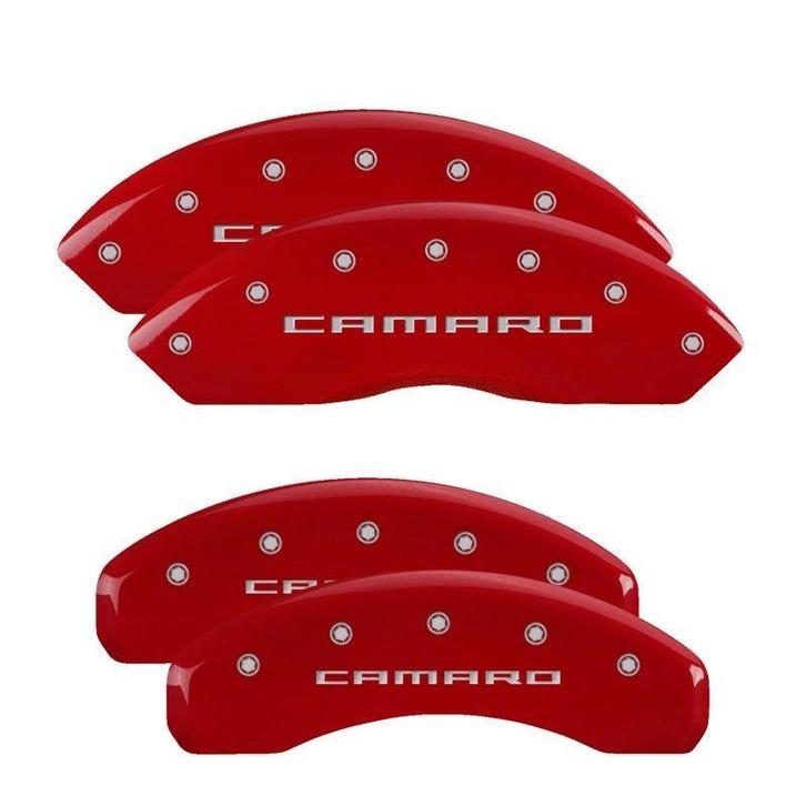 MGP 4 Caliper Covers Engraved Front & Rear Gen 5/Camaro Red, Auto-onderdelen, Remmen en Aandrijving, Ophalen of Verzenden