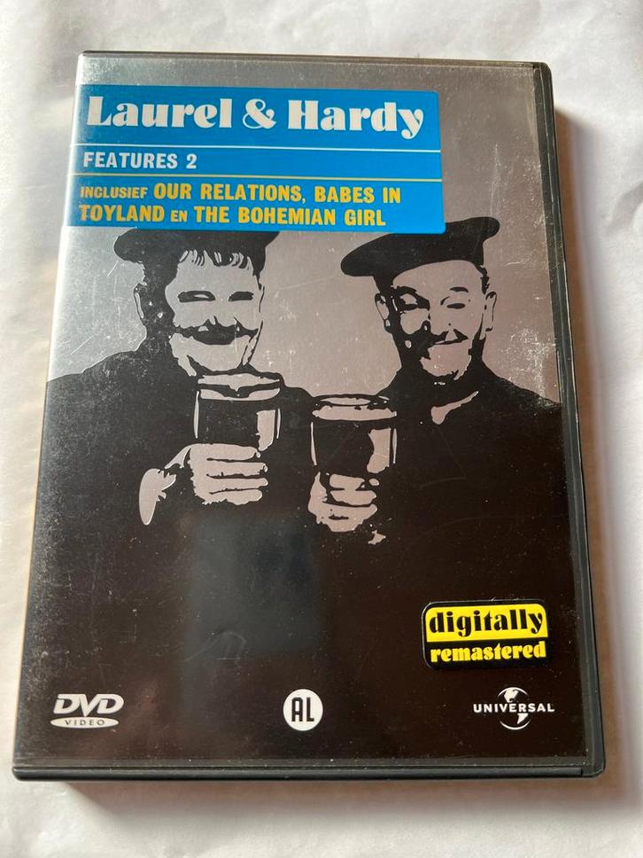 LAUREL & HARDY FEATURES 2 (DVD), Cd's en Dvd's, Dvd's | Overige Dvd's, Gebruikt, Verzenden