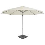 vidaXL Parasol met draagbare voet zandkleurig, Tuin en Terras, Parasols, Verzenden, Nieuw