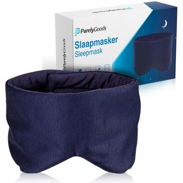 PurelyGoods Slaapmasker Katoen – Donkerblauw beschikbaar voor biedingen
