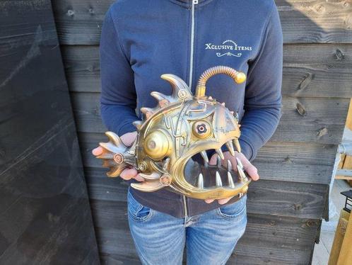 Beeld, Steampunk Lantern Fish - 22 cm - Hars, Antiek en Kunst, Kunst | Designobjecten