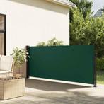vidaXL Windscherm uittrekbaar 140x500 cm donkergroen, Verzenden, Nieuw