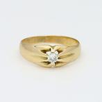 Ring - 14 karaat Geel goud Diamant (Natuurlijk) - Solitair, Nieuw