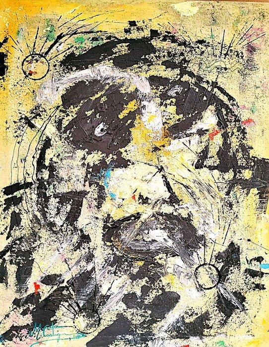 Castagna Maurizio 1961 - XL - GRIDO NEL CAOS, Antiek en Kunst, Kunst | Schilderijen | Modern