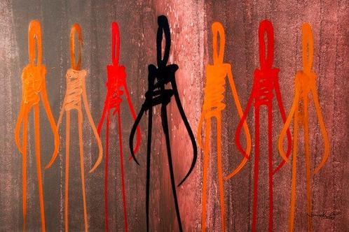 RAM - Red Velvet Revolution - XXL size, Antiek en Kunst, Kunst | Schilderijen | Modern