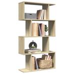 vidaXL Kamerscherm / boekenkast 4-laags 70x24x129 cm hout, Verzenden, Nieuw, Overige houtsoorten