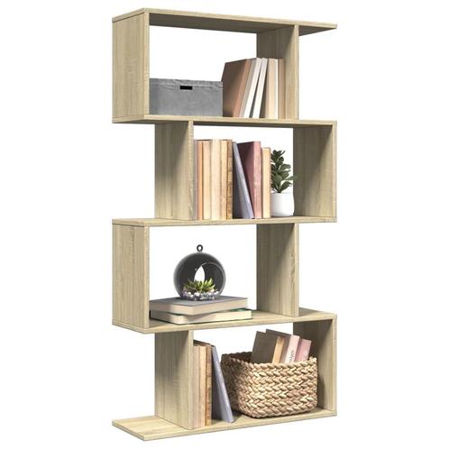 vidaXL Kamerscherm / boekenkast 4-laags 70x24x129 cm hout, Huis en Inrichting, Kasten | Boekenkasten, Nieuw, Overige houtsoorten
