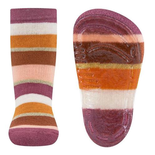 Antislipsok Ewers - Gestreept & Goudkleurig Lurex - Oudroze/, Kinderen en Baby's, Kinderkleding | Schoenen en Sokken, Meisje, Nieuw