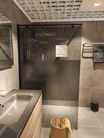 Inloopdouche 120cm mat zwart semi transparant rookglas 0031, Doe-het-zelf en Verbouw, Sanitair, Ophalen, Nieuw, Glas, Douche