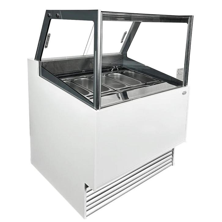 Schepijsvitrine | KOMODO | 189L | 6x 5L | -16°C/-18°C |, Zakelijke goederen, Horeca | Keukenapparatuur, Nieuw in verpakking, Verzenden