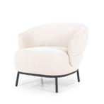 Fauteuil David -Beige Safari - 95896 - fauteuils, Huis en Inrichting, Stoelen, Nieuw, Overige materialen