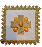 Palla liturgica met de hand vervaardigd - 17 x 17 cm -, Antiek en Kunst