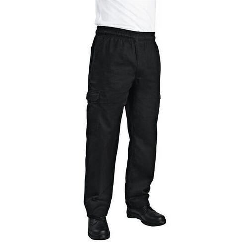 Chef Works unisex slim fit cargo broek zwart L, Zakelijke goederen, Horeca | Overige, Verzenden