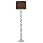 Vloerlamp Dallas staande lamp 155 cm E27 chroom en zwart, Huis en Inrichting, Lampen | Vloerlampen, Verzenden, Nieuw