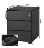 Metalen Mobiele Kantoorkast met 3 Laden, Huis en Inrichting, Verzenden, Nieuw