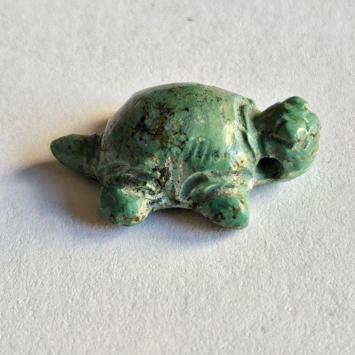 Sino-Siberian of Bactrian Turkoois XXS schildpad kralen, Antiek en Kunst, Antiek | Overige Antiek