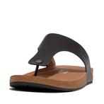 -0% FitFlop  FitFlop Iqushion mens leather toe-post sandals, Kleding | Dames, Schoenen, Slippers, Verzenden, Zwart, Nieuw