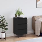 vidaXL Dressoir 40x35x70 cm bewerkt hout zwart, Huis en Inrichting, Kasten | Dressoirs, Minder dan 50 cm, Verzenden, Nieuw, 25 tot 50 cm
