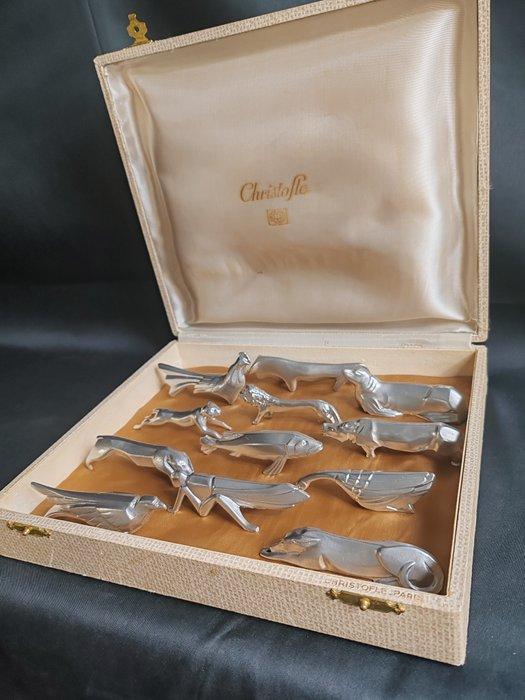 dlg Christofle - Messensteun (12) - geplateerd met zilver, Antiek en Kunst, Antiek | Meubels | Tafels