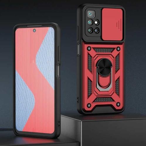 Xiaomi Poco X3 - Armor Hoesje met Kickstand en Camera, Telecommunicatie, Mobiele telefoons | Hoesjes en Frontjes | Overige merken