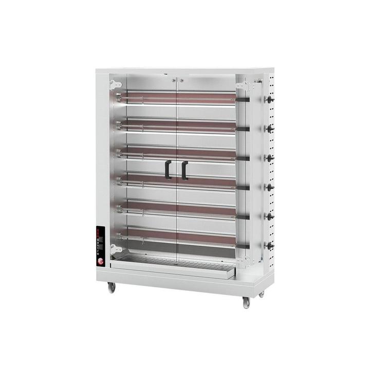 GGM Gastro | Gas kippengrill - 28,2kW - met 6 spiesen voor |, Zakelijke goederen, Horeca | Overige, Verzenden