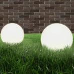 vidaXL LED-bollampen 2 st rond 40 cm PMMA, Tuin en Terras, Buitenverlichting, Verzenden, Nieuw