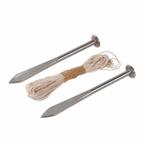 Silverline Piketten set - 160 mm - Inclusief 10 meter met..., Tuin en Terras, Ophalen of Verzenden, Nieuw