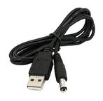 USB naar DC plug 5.5x2.1mm kabel - 100cm