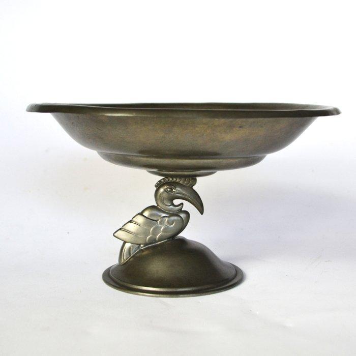 GERO - Theodorus Hooft (1900-1990) - Schaal - Tin, Antiek en Kunst, Kunst | Designobjecten