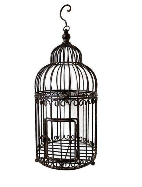 Vogelkooi - Metaal - Vogelkooi 48 cm, Antiek en Kunst, Kunst | Designobjecten