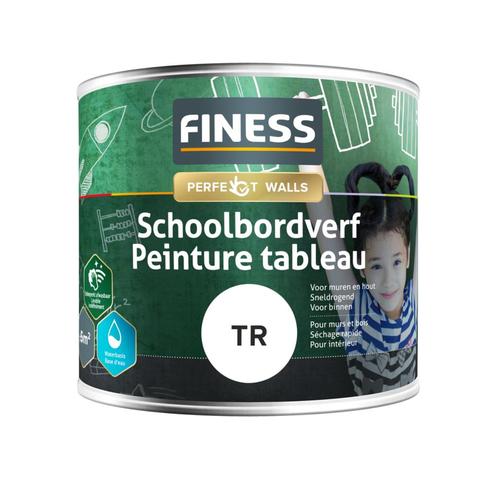 Finess Finess schoolbordverf 500 ml, wit, Doe-het-zelf en Verbouw, Verf, Beits en Lak, Nieuw, Verzenden