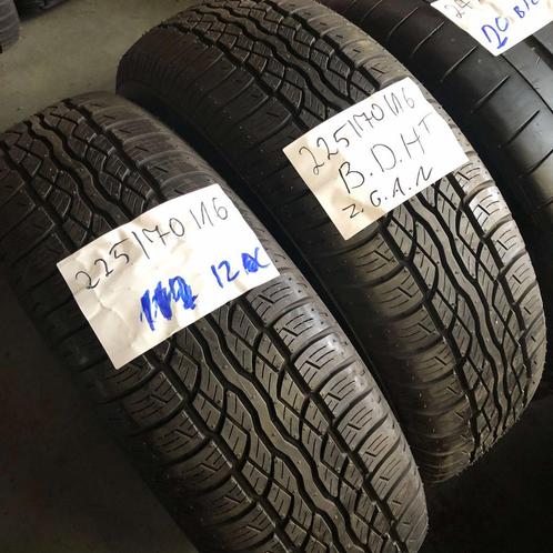 2 x Bridgestone Dueler HT 225-70-16 Zomerbanden Zo goed a..., Auto-onderdelen, Banden en Velgen, 16 inch, Zomerbanden, 225 mm