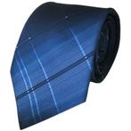 Blauwe stropdas met ruit • Stropdassen SALE!, Nieuw, Met patroon, Blauw, Losse Blouse Kraagjes