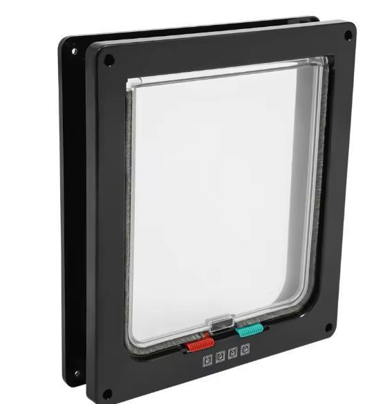 Slim kattenluik met borstelafdichting – 4-weg vergrendeling, Dieren en Toebehoren, Katten-accessoires, Nieuw, Verzenden