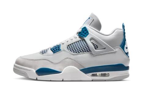 Nike Air Jordan 4 Retro Military Blue (2024) - maat 45 1/2, Kleding | Dames, Schoenen, Sneakers of Gympen, Nieuw, Verzenden