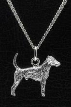 Zilveren Duitse jachtterrier met staart ketting hanger - ..., Verzenden, Nieuw