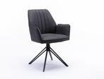 Eetkamerstoel Snow TCB | Antraciet | Microvezel stof, Huis en Inrichting, Stoelen, Ophalen, Nieuw, Industrieel