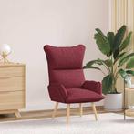 vidaXL Ontspanningsstoel Wijnrood 69 x 74 x 93 cm Stof, Huis en Inrichting, Fauteuils, Verzenden, Nieuw