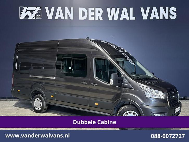 Ford Transit | 2.0 TDCI 185pk L4H3 Dubbele Cabine Euro6, Auto's, Bestelauto's, Dealer onderhouden, Te koop, Handgeschakeld, Diesel