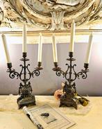 Napoleón III en bronce Estilo Luis XV - Kandelaber (2) -