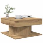 vidaXL Salontafel 55x55x30 cm bewerkt hout artisanaal, Verzenden, Nieuw, Overige houtsoorten, 50 tot 100 cm