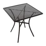 Vierkante stalen bistro tafel zwart 70cm | 700x700x710(h)mm, Verzenden, Nieuw in verpakking