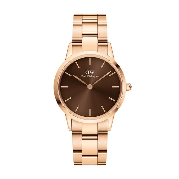 Daniel Wellington Iconic Link Amber, Sieraden, Tassen en Uiterlijk, Horloges | Dames, Nieuw, Verzenden