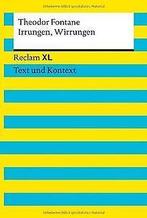 Irrungen, Wirrungen: Reclam XL - Text und Kontext v...  Book, Boeken, Taal | Duits, Zo goed als nieuw, Theodor Fontane, Verzenden