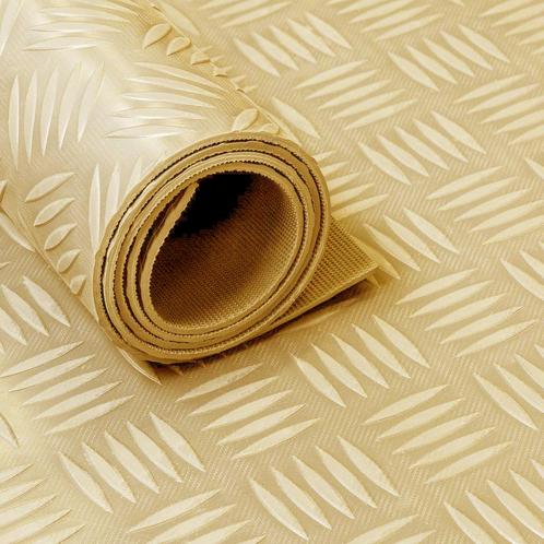 Rubber loper / rubbermat op rol Traanplaat 3mm beige -, Doe-het-zelf en Verbouw, Overige Doe-het-zelf en Verbouw, Verzenden